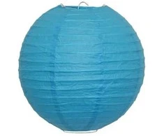 ESPA Mėlynas ryžių popieriaus šviestuvo gaubtas, 25 cm