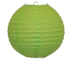 ESPA Žaliosios citrinos spalvos ryžių popieriaus šviestuvo gaubtas, 25 cm