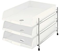 Esselte Leitz Briefablage - 3 Fächer - für C4 - baltas (Packung mit 3)