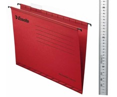 Esselte pakabinamas segtuvas „Classic FC“, raudonas, 412 mm, 24 cm