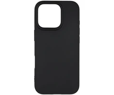 ESSENTIALS iPhone 16 Pro perdirbto TPU galinė dėžutė, juoda