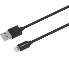 ESSENTIALS USB-A – „Lightning“ laidas, MFi, 20 cm, juodas
