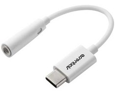 ESSENTIALS USB-C–3,5 mm garso adapteris, baltas