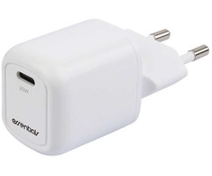 ESSENTIALS Sieninis įkroviklis PD 20 W, USB-C, baltas