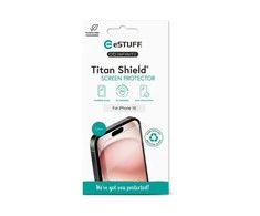 eSTUFF ES501420, Apple, iPhone 16, Atsparus įbrėžimams, Atsparus dūžiams, Permatomas, 1 vnt.