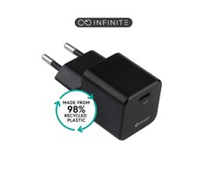 Įkroviklis eStuff Do urządzeń przenośnych smartfon juoda prąd przemienny szybkie ładowanie wewnętrzna (ES637028)