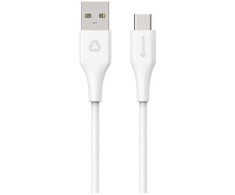 Kabelis USB eStuff USB-C - USB-A 2 m Baltas (ES605270)