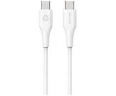 Kabelis USB eStuff USB-C - USB-C 2 m Baltas (ES604270-BULK)