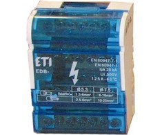 ETI 125A 4P paskirstymo blokas 11 kontaktų EDB-411 (001102304)