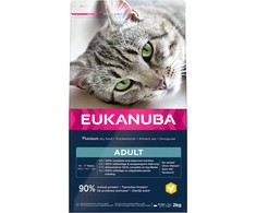 Sausas Kačių Maistas - Eukanuba Suaugusiųjų Vištiena 2kg
