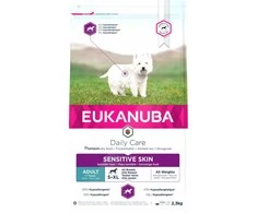 Eukanuba Daily Care Sensitive skin sausas pašaras šunims su žuvimi, AB, 2,3kg