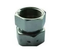 Eurotech Srieginė jungtis 1/2'x3/4' - DN15, su tarpine ir sandarinimo anga. Chromuotas.