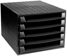 Exacompta 221014D, juodas, 387 mm, 284 mm, 218 mm