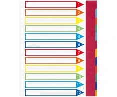 Exacompta 2612E, Daugiaspalvis, Kartonas, A4, 245 mm, 297 mm, 0,5 mm
