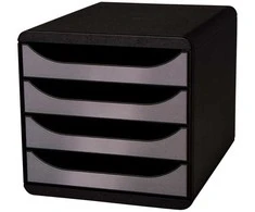 Exacompta 310438D, juodas, 347 mm, 278 mm, 267 mm