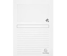 Aplankalas Exacompta Super Skaidrus langas Balta A4 (100 vnt.)