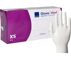 Abena Examination glove, Classic, XS, clear, vinyl, powder-free - (100 pcs.) (4431)