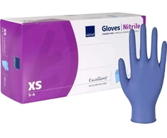 Abena Artykuły higieniczne Examination glove ABENA Excellent XS dark mėlynas nitrile powder-free accelerator-free (200 pcs.)
