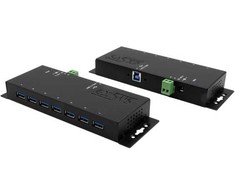 „Exsys EXSYS EX-1188HMS-3“ 7 prievadų USB 3.2 Gen1 metalinis šakotuvas su 15KV ESD viršįtampių apsauga