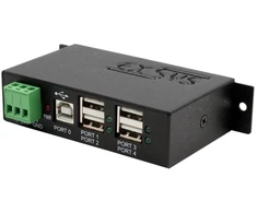 HUB USB Exsys EXSYS EX-1163HMS 4 prievadų USB 2.0 koncentratorius, metalinis