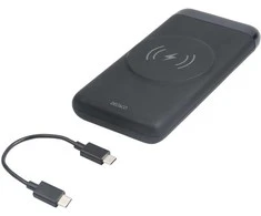 Išorinė baterija DELTACO, belaidis, 10 000 mAh, 1x USB-A, 1x USB-C PD, mag. / PB-Q1003