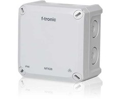 F-TRONIC membraninė dėžutė 85x85x54mm IP66 pilka