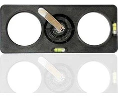 f-tronic Bohrschablone für Hohlwanddose mit Kunststoffbuchst