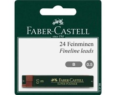 Faber-Castell FABER-CASTELL Ołówek Super-Polimer 0,5mm B 2x BK
