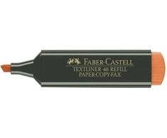 Teksto žymeklis Faber-Castell, 1-5 mm, kirsta galvutė, oranžinis 1212-303