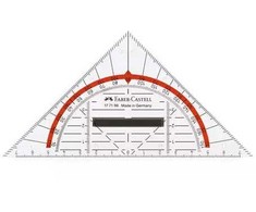 Faber-Castell FABER-CASTELL Geometrie-Dreieck klein mit Griff 14cm