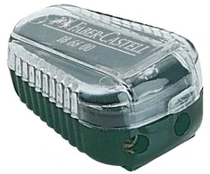 Faber-Castell pieštukų drožtukas 3,4 x 2,2 cm žalias