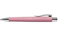 Automatinis tušinukas Faber-Castell, PolyBall, XB, 0.6mm, rožinės spalvos
