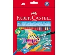 Faber-Castell - Akvarelinis pieštukas + teptuko dėžutė (48 vnt) (114448)