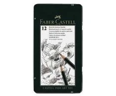 FABER-CASTELL CASTELL 9000 pieštukų rinkinys, 12 dalių, šerdelės skersmuo: apie 2 mm, lakuoti žaliai, vandens pagrindo lako technologija - 1 dalis (119065)