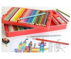 Faber-Castell – šešiakampė spalvotų pieštukų skardinė 60 (115894)