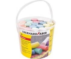 Faber-Castell Spalvota kreida EberhardFaber, apvali, kibirėlyje, 20vnt, įvairių spalvų