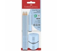 Faber-Castell - Grip 2001 set - Sky Mėlyna blister card (580074)