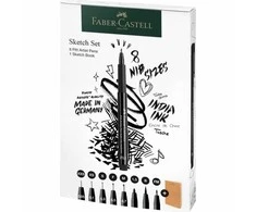 Faber-Castell - Set Pitt Artist Pen + Sketchbook (267102)