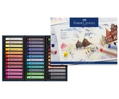 Faber-Castell – minkštos pastelinės spalvos kartoninė dėžutė po 36 (128336)