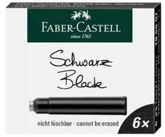 FABER-CASTELL Tintenpatronen Standard juodas - Juodas - 6 Stück(e) - Juodas ( 185507 )