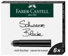 FABER-CASTELL Tintenpatronen Standard juodas - Juodas - 6 Stück(e) - Juodas ( 185507 )