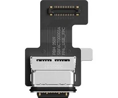Fairphone F6USBC-1ZW-WW1, įkrovimo prievadas, Fairphone, Fairphone 6, sidabrinis, USB C tipo, 11,6 mm