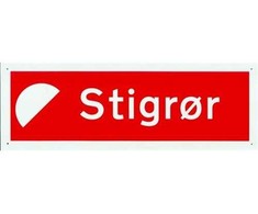 Falck Danmark A/S cvr16271241 Plastikinis šalmo / liepsnos ženklas stovui