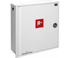 FALCK TEKNIK Falck žarnų spintelė, modelis 3SW, 30 metrų, 19 mm žarna. Baltai dažytas plienas.