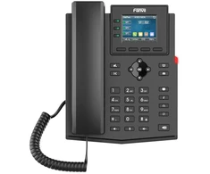 Fanvil X303-2, IP telefonas, juodas, laidinis ragelis, stalviršinis/sieninis, Linux, 4 linijos