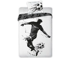 Faro Futbolininko jaunimo patalynės komplektas 140x200cm + pagalvė 70x90cm