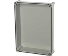 FIBOX dangtelis EK polikarbonatas 380 x 280 x 80 mm pilkas su varžtais