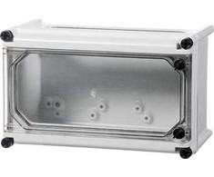 FIBOX Dangtelis SOLID P poliesteris 300 x 185 x 45 mm skaidrus Atverčiamas dangtelis IP67