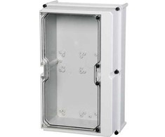FIBOX Dangtelis SOLID P poliesteris 600 x 300 x 45 mm skaidrus Atverčiamas dangtelis IP67