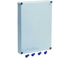 Fibox EKIN3205G, Dangtelis, Polikarbonatas, 320x220x50, Pilkas